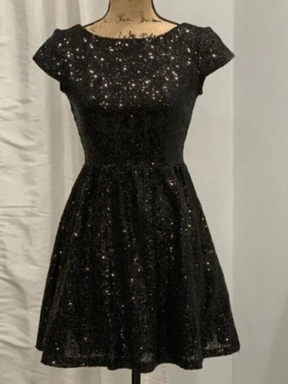 B. Darlin sequined black dress